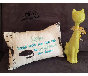 Stickserie - Sprüche Katze Vol. 2 Silhouette